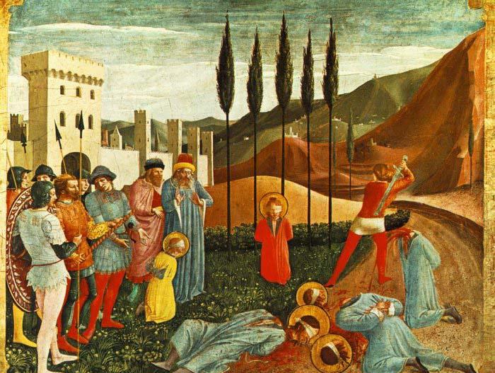 ANGELICO  Fra Beheading of Saint Cosmas and Saint Damian Spain oil painting art